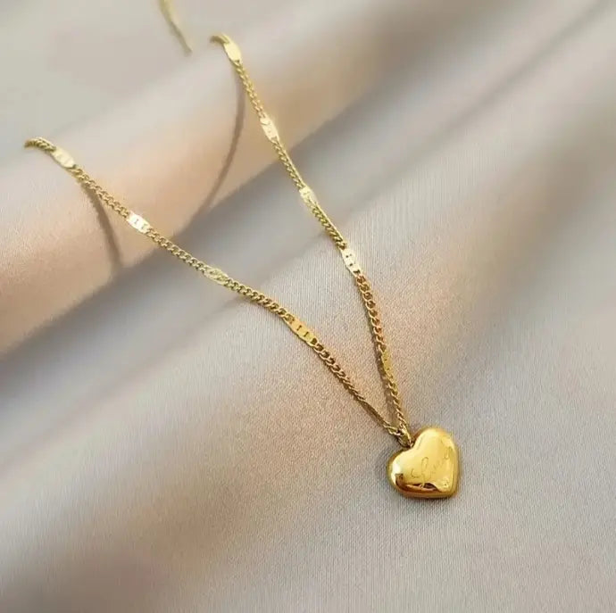 Colar com Pingente de Coração Ouro 18K