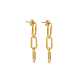 Brinco em Elos Banhado a Ouro 18k