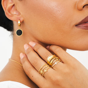 Brinco Fiora Banhado a Ouro 18k