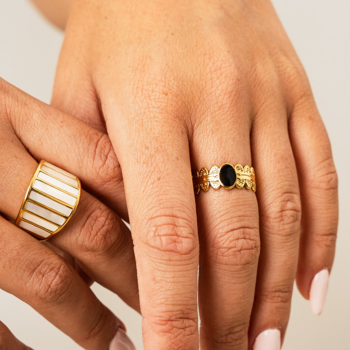 Anel Roma Banhado a Ouro 18k