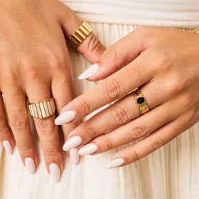 Anel Roma Banhado a Ouro 18k