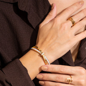 Bracelete Números Romanos Banhado a Ouro 18k