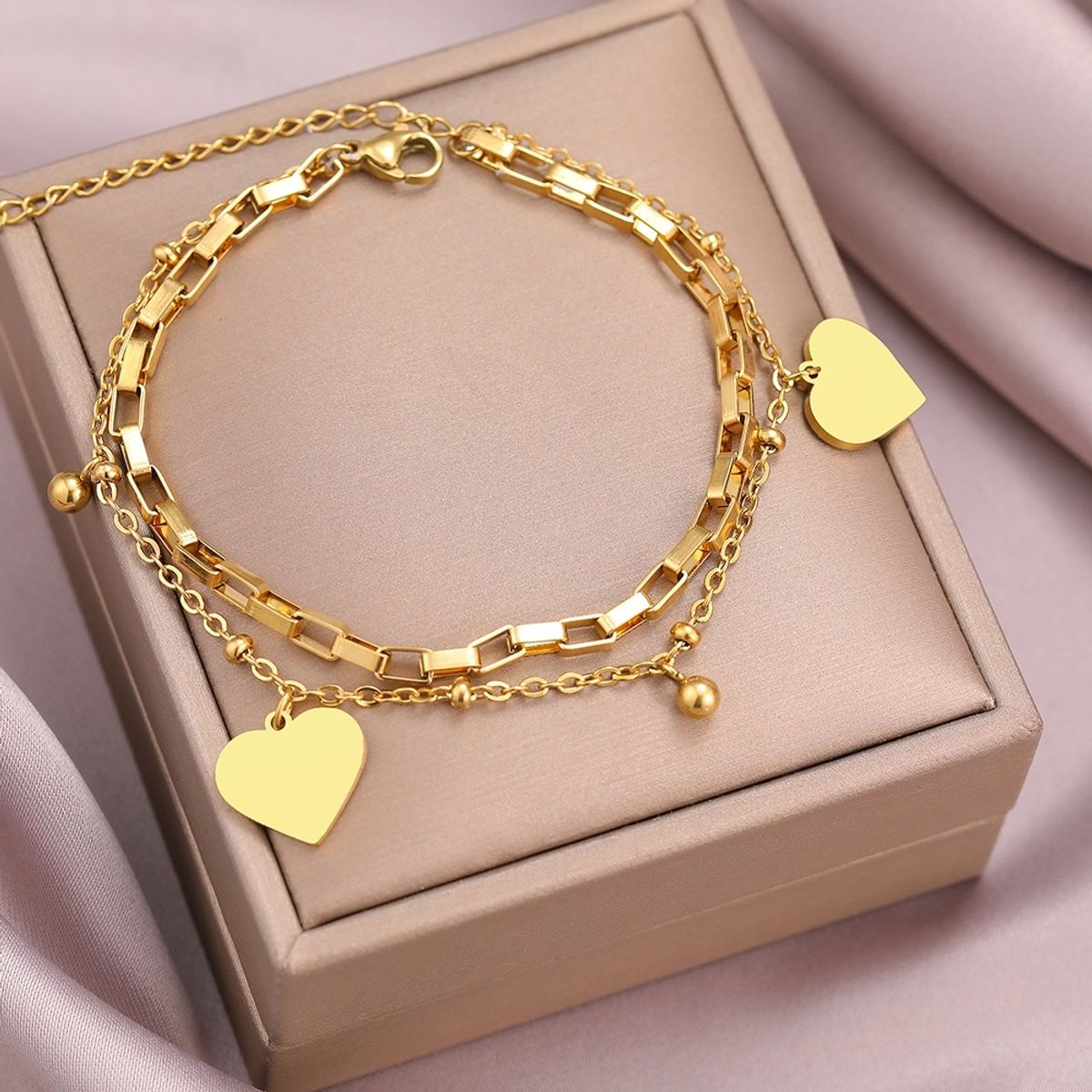 Bracelete Coração Moderno