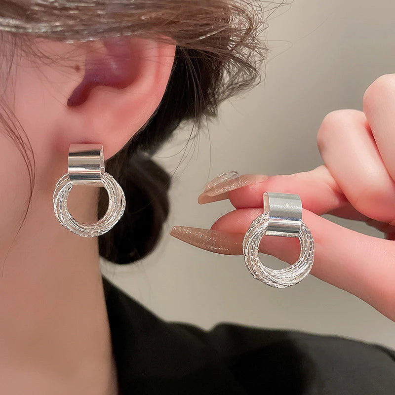 Brinco Retro Folheado Ouro 18K