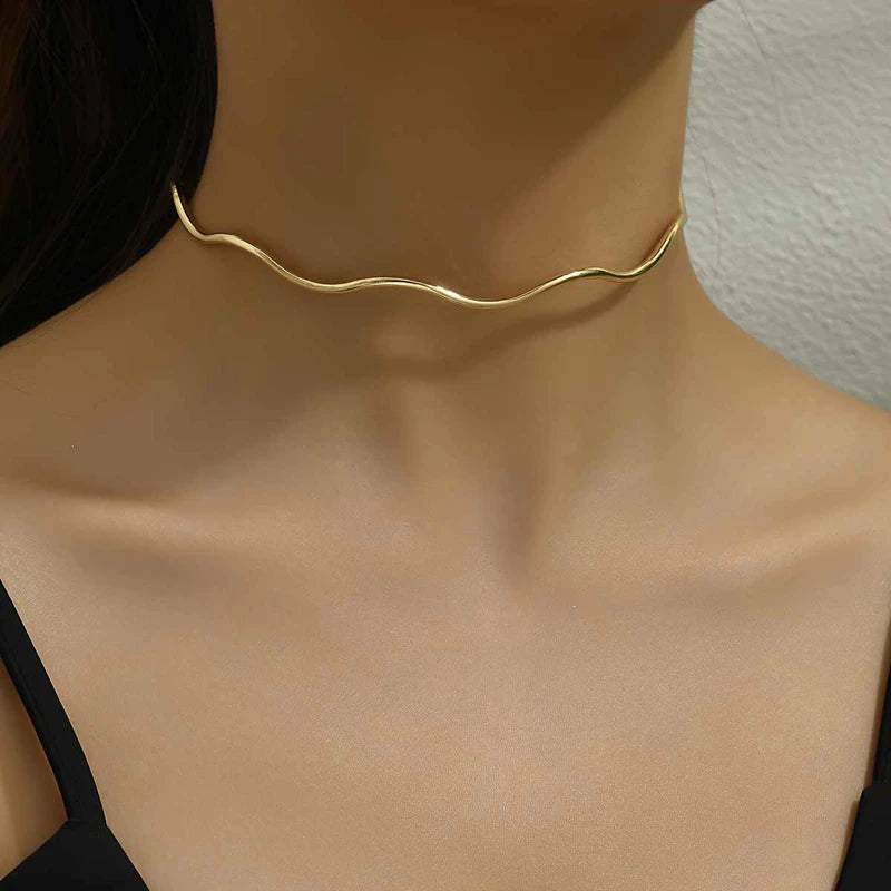 Conjunto Colar e Pulseira Banhadas a Ouro