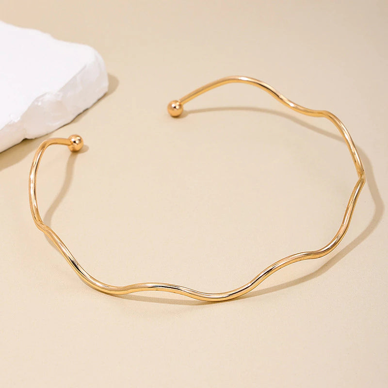 Conjunto Colar e Pulseira Banhadas a Ouro
